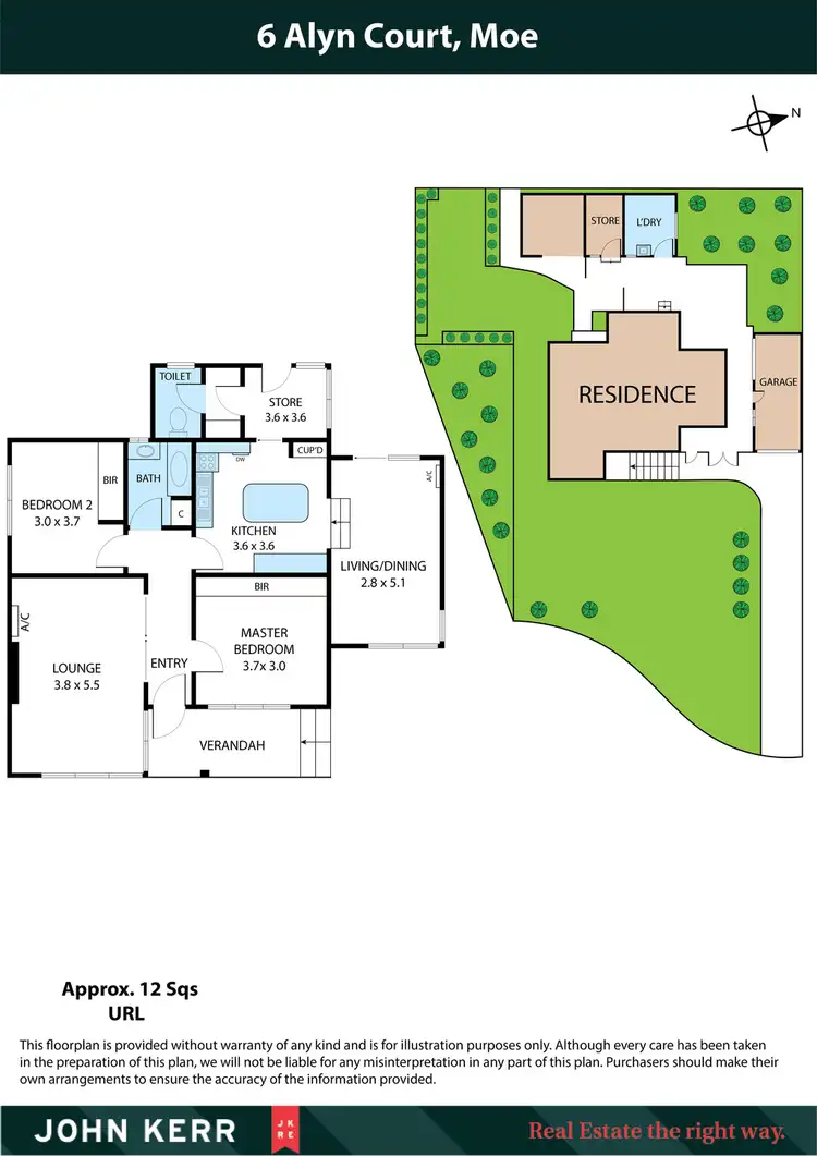 Floorplan of Homely house listing, 6 Alyn Court, Moe VIC 3825