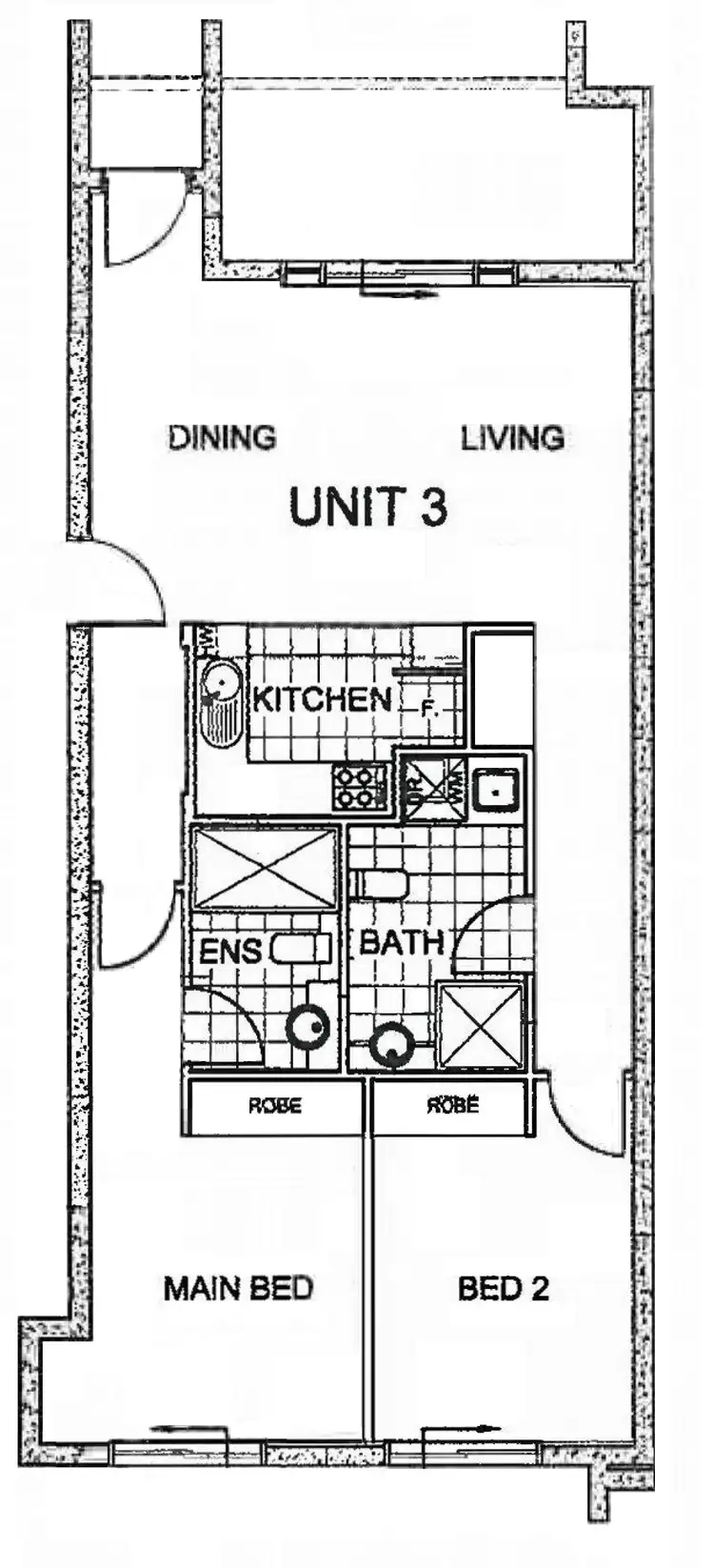 Floorplan of Homely unit listing, 3/88 Henderson Road, Crestwood NSW 2620