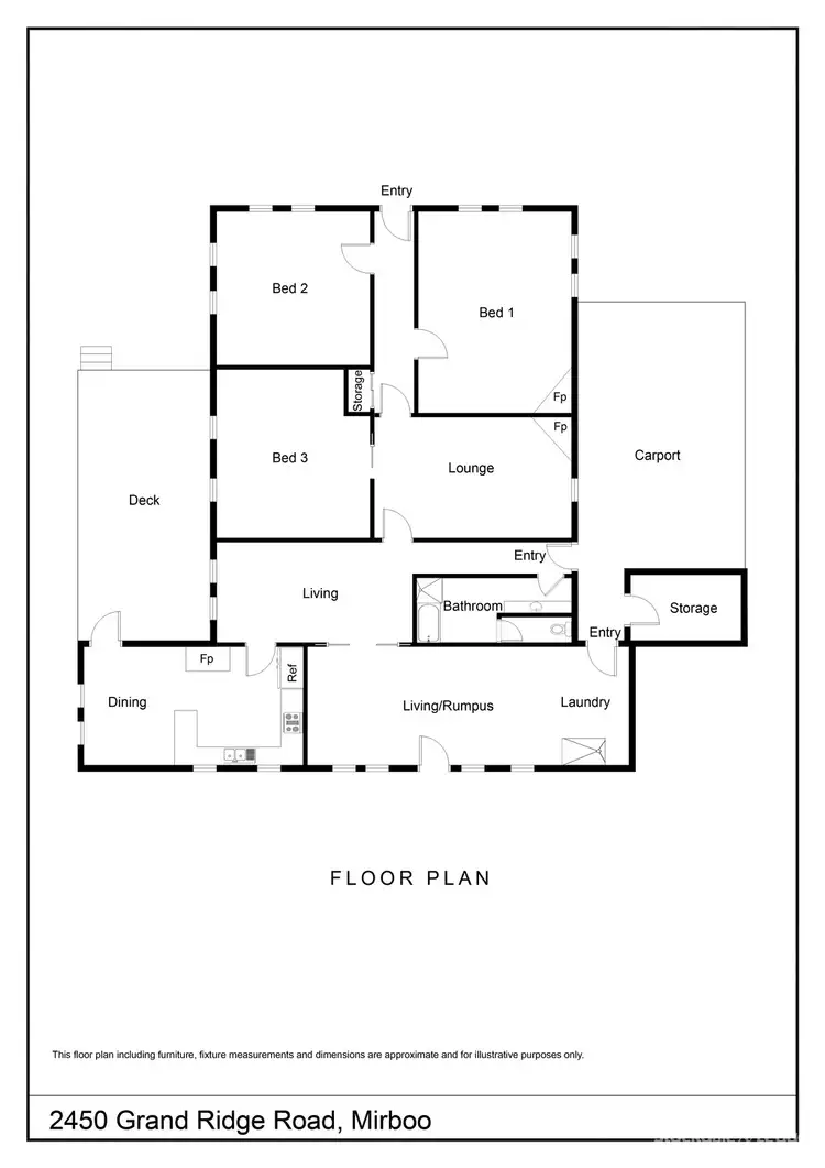 Floorplan of Homely house listing, 2450 Grand Ridge Road, Mirboo VIC 3871
