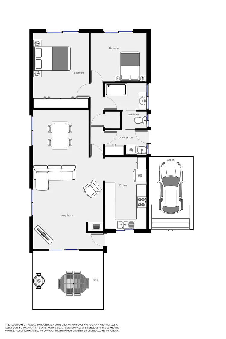 Floorplan of Homely unit listing, Unit 4, 330 Deakin Avenue, Mildura VIC 3500