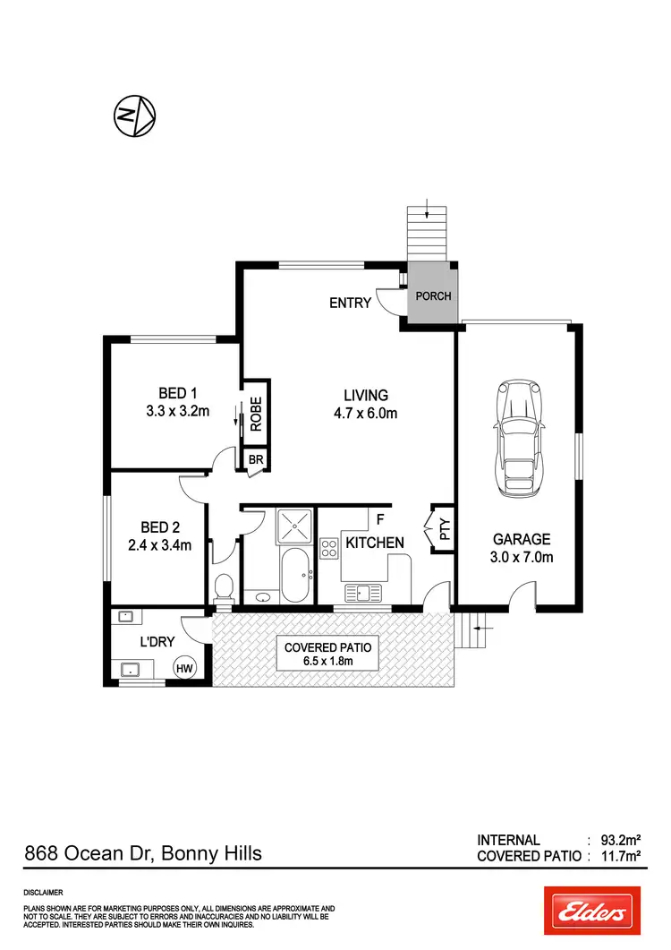 Floorplan of Homely house listing, 868 Ocean Drive, Bonny Hills NSW 2445