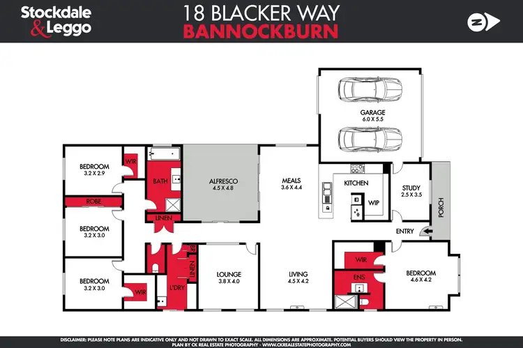 Floorplan of Homely house listing, 18 Blacker Way, Bannockburn VIC 3331