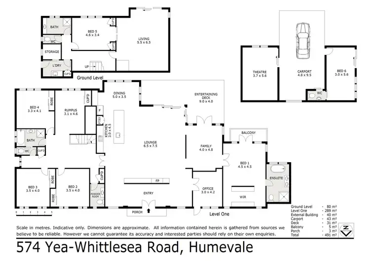 Floorplan of Homely house listing, 574 Whittlesea-Yea Road, Humevale VIC 3757
