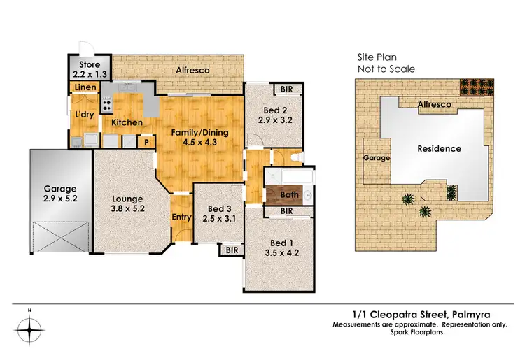 Floorplan of Homely house listing, 1/1 Cleopatra Street, Palmyra WA 6157