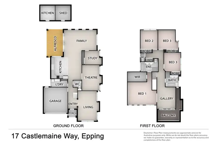 Floorplan of Homely house listing, 17 Castlemaine Lane, Epping VIC 3076