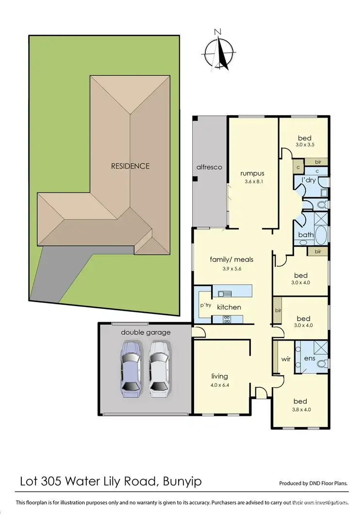 Floorplan of Homely house listing, 10 Water Lily Road, Bunyip VIC 3815