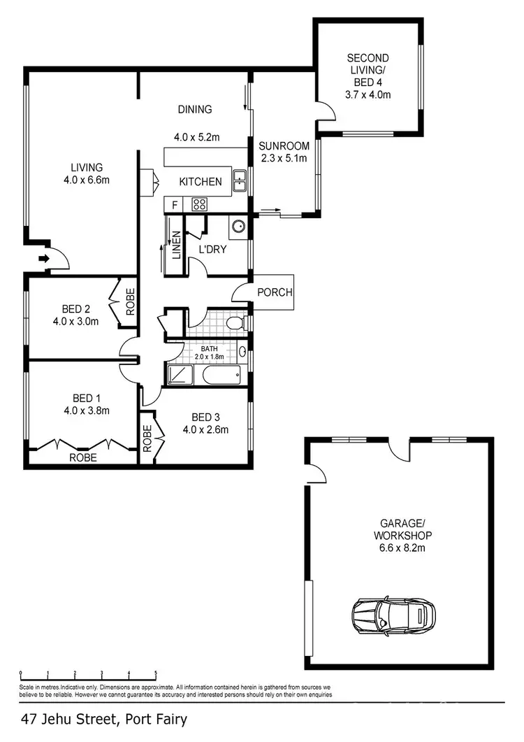 Floorplan of Homely house listing, 47 Jehu Street, Port Fairy VIC 3284