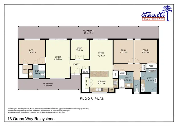 Floorplan of Homely house listing, 13 Orana Way, Roleystone WA 6111