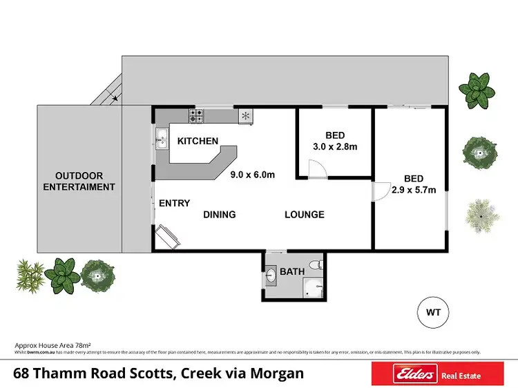 Floorplan of Homely rural property listing, 65 Thamm Road, Morgan SA 5320