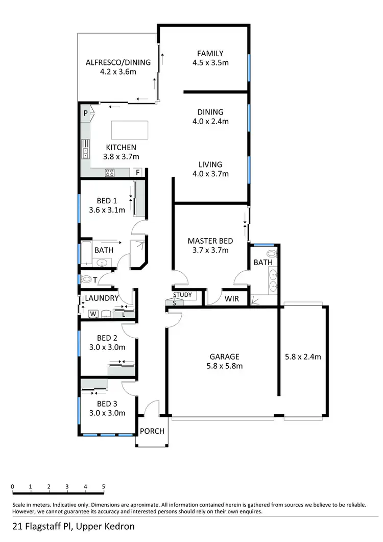 Floorplan of Homely house listing, 21 Flagstaff Place, Upper Kedron QLD 4055
