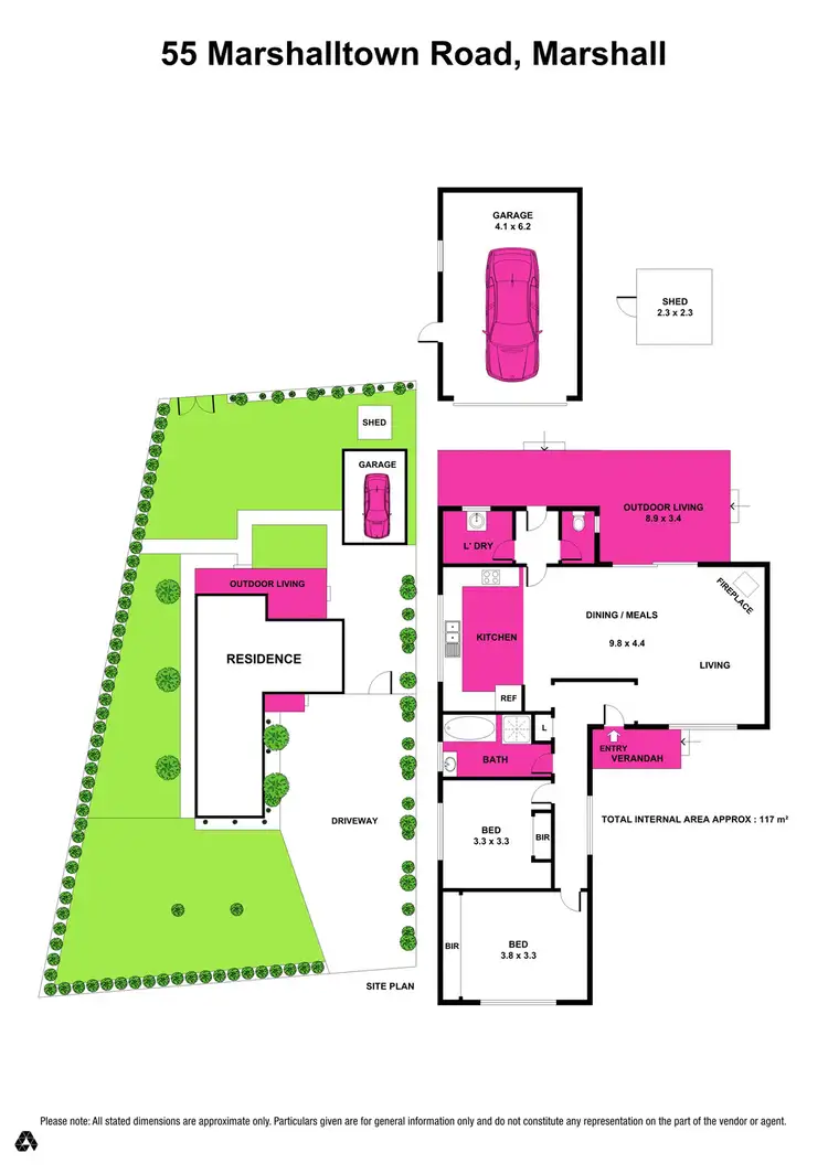 Floorplan of Homely house listing, 55 Marshalltown Rd, Marshall VIC 3216