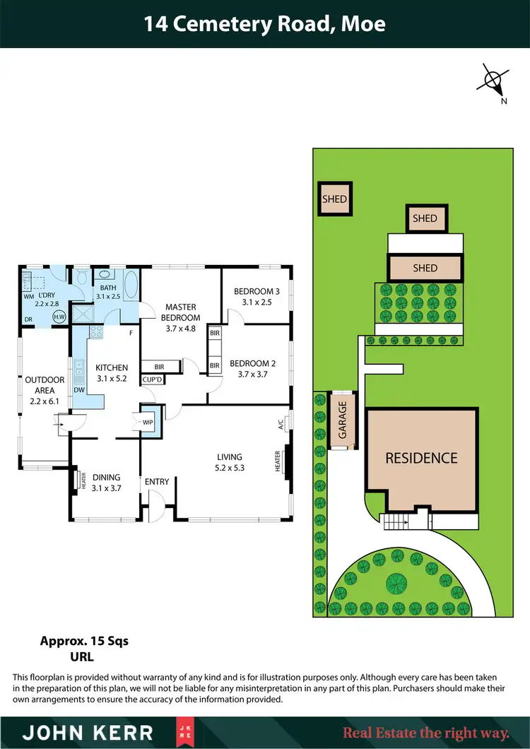 Floorplan of Homely house listing, 14 Cemetery Road, Moe VIC 3825