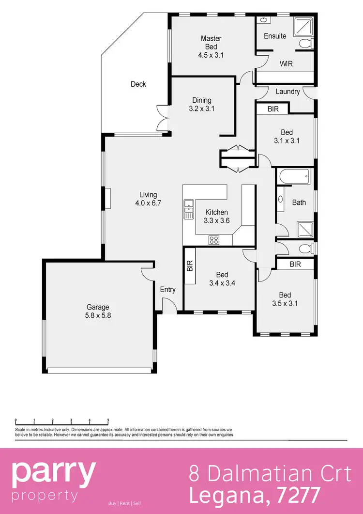 Floorplan of Homely house listing, 8 Dalmatian Court, Legana TAS 7277