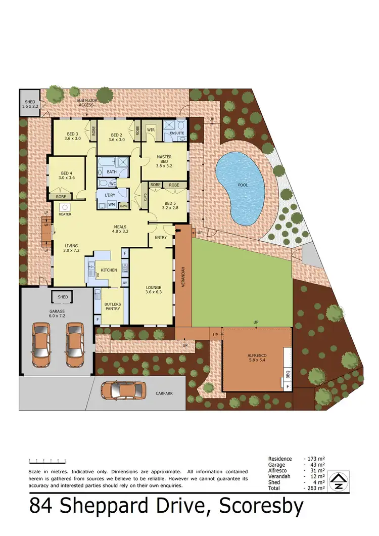 Floorplan of Homely house listing, 84 Sheppard Drive, Scoresby VIC 3179