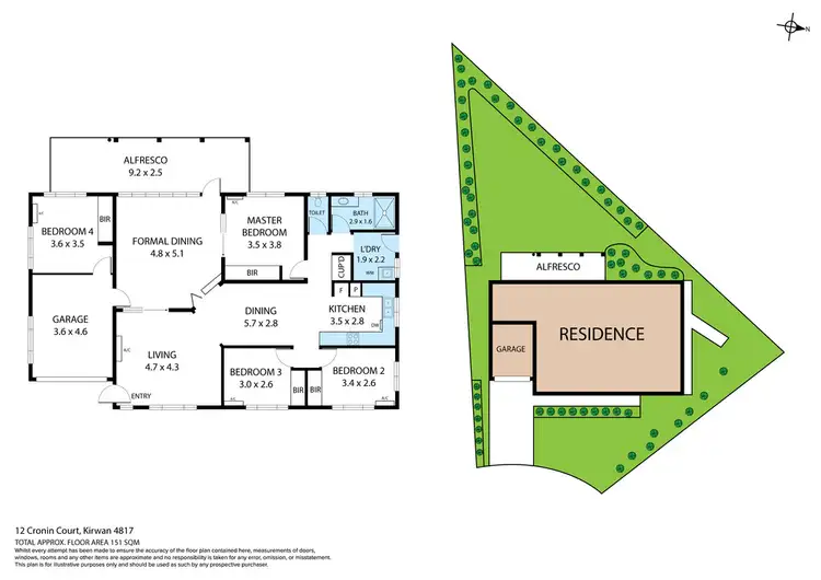 Floorplan of Homely house listing, 12 Cronin Court, Kirwan QLD 4817