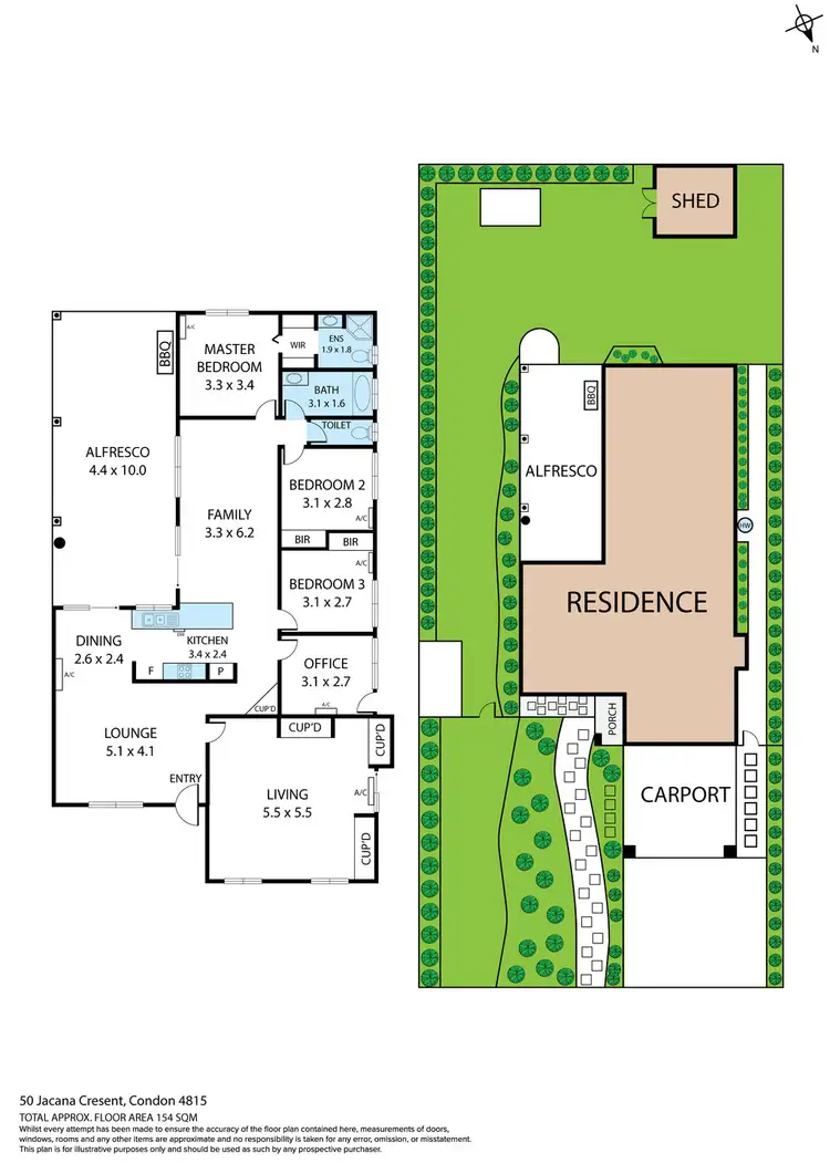 Floorplan of Homely house listing, 50 Jacana Crescent, Condon QLD 4815