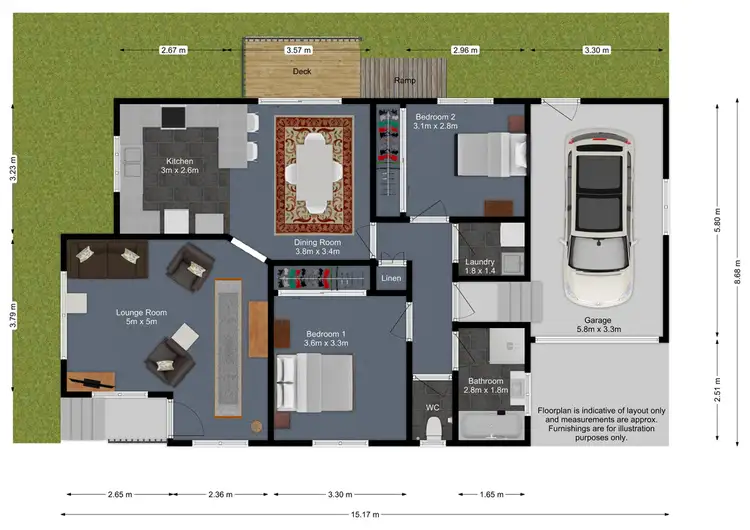 Floorplan of Homely house listing, Unit 1 / 19 William Street, Oatlands TAS 7120
