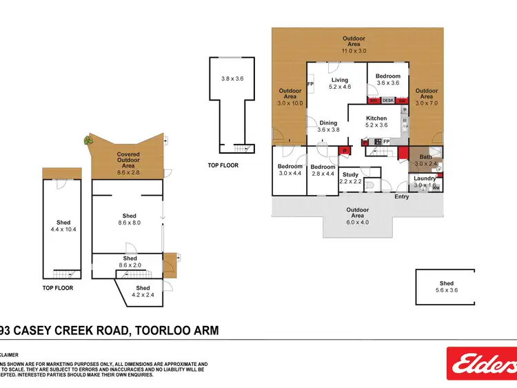 Floorplan of Homely rural property listing, 193 Casey Creek Road, Toorloo Arm VIC 3909