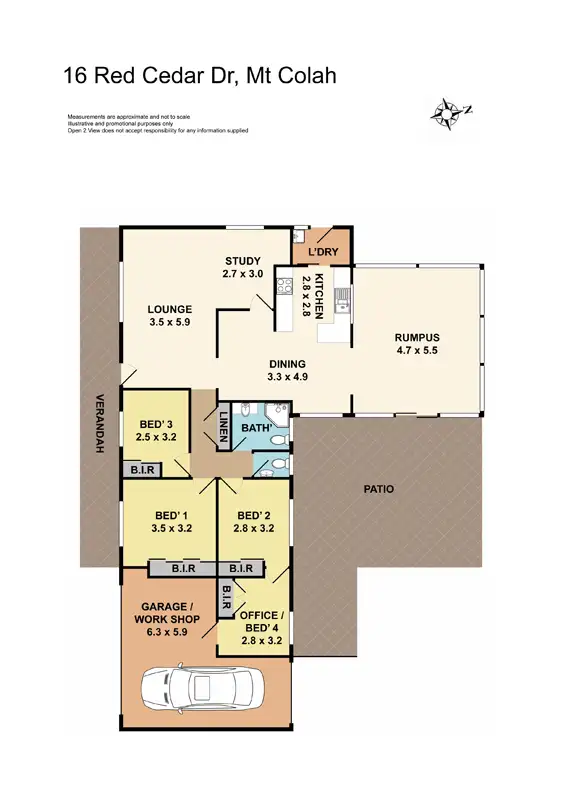 Floorplan of Homely house listing, 16 Red Cedar Drive, Mount Colah NSW 2079