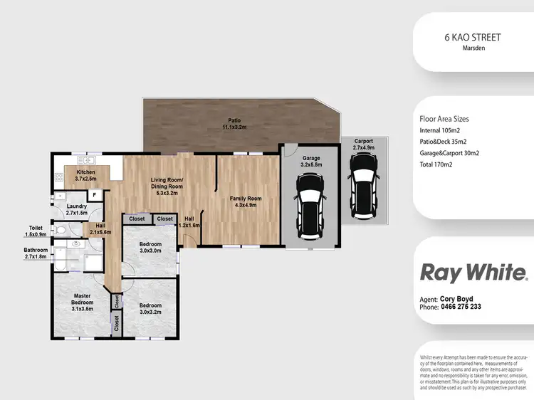 Floorplan of Homely house listing, 6 Kao Street, Marsden QLD 4132