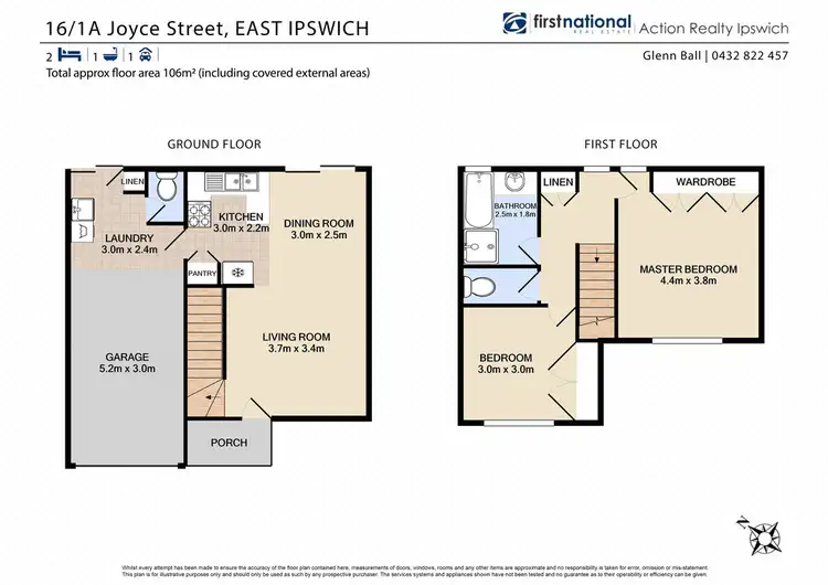 Floorplan of Homely unit listing, 16/1A Joyce Street, East Ipswich QLD 4305