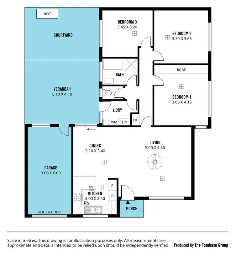 Floorplan of Homely unit listing, 1/7 Cromer Street, Camden Park SA 5038