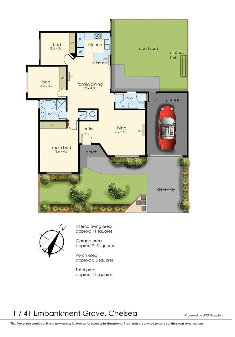 Floorplan of Homely house listing, 1/41 Embankment Grove, Chelsea VIC 3196