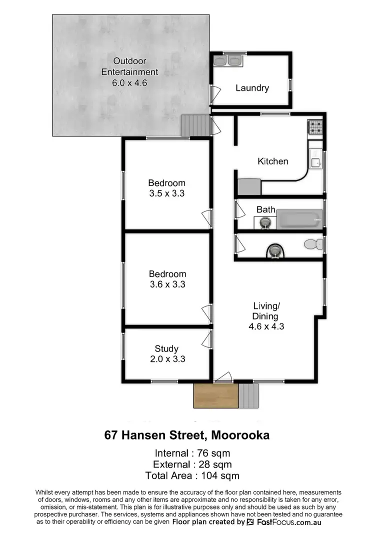 Floorplan of Homely house listing, 67 Hansen Street, Moorooka QLD 4105