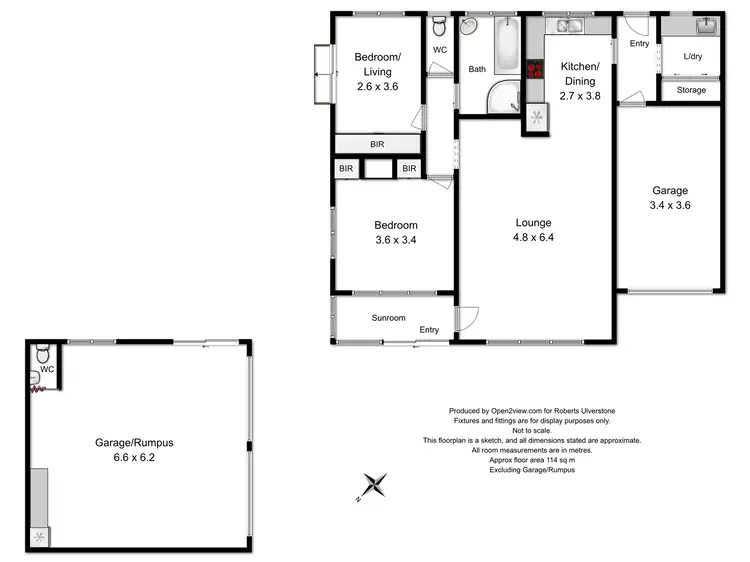 Floorplan of Homely unit listing, 2/17 John Street, Ulverstone TAS 7315