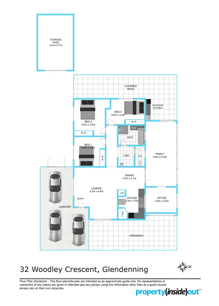 Floorplan of Homely house listing, 32 Woodley Crescent, Glendenning NSW 2761