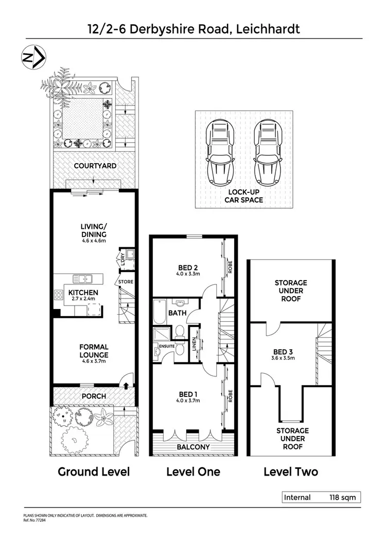 Floorplan of Homely townhouse listing, 12/2-6 Derbyshire Road, Leichhardt NSW 2040