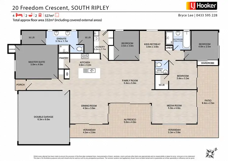 Floorplan of Homely house listing, 20 FREEDOM CRESCENT, South Ripley QLD 4306