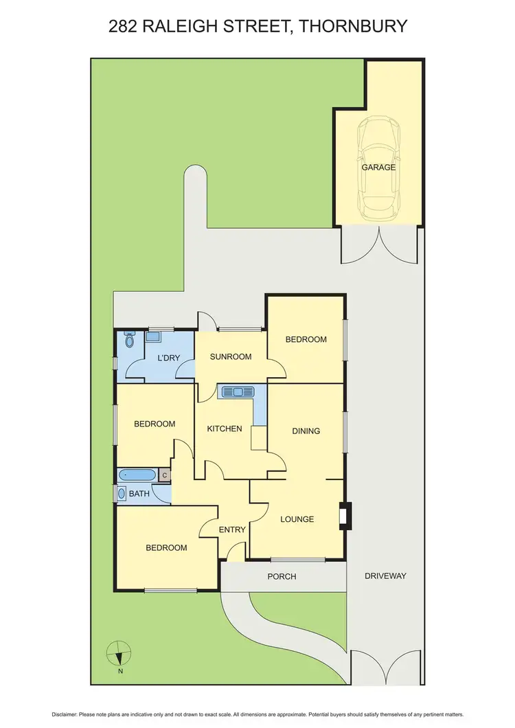 Floorplan of Homely house listing, 282 Raleigh Street, Thornbury VIC 3071