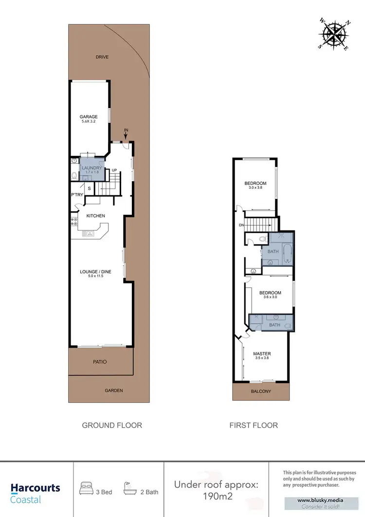 Floorplan of Homely townhouse listing, 3/12 Prince Street, Southport QLD 4215