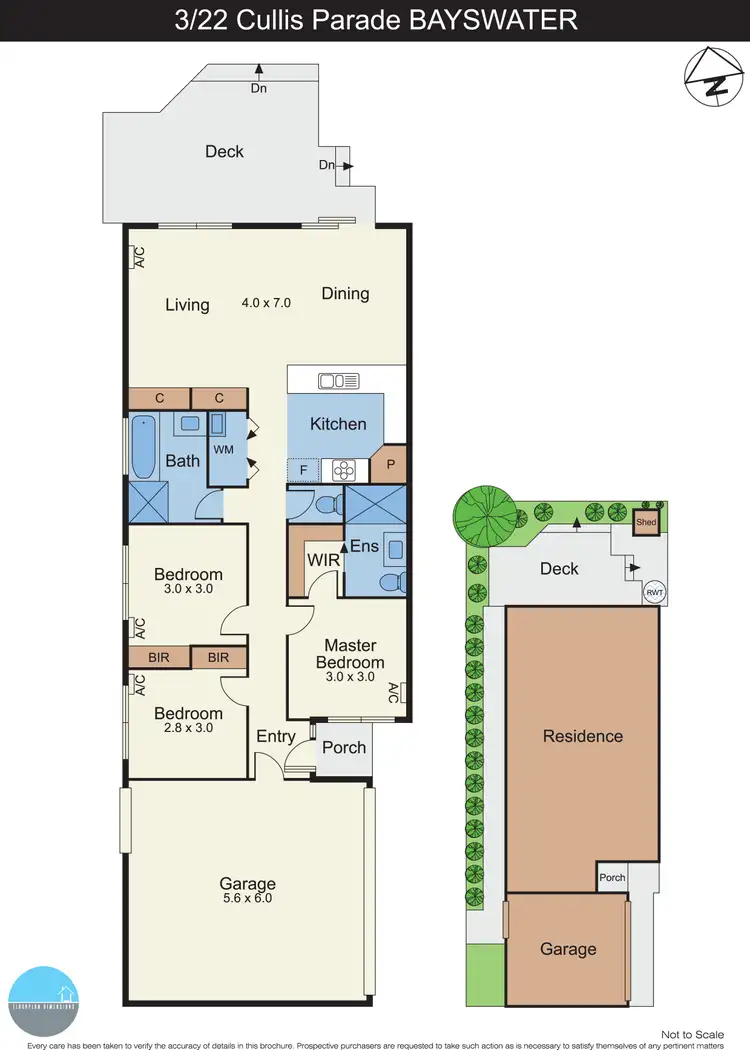 Floorplan of Homely unit listing, 3/22 Cullis Parade, Bayswater VIC 3153