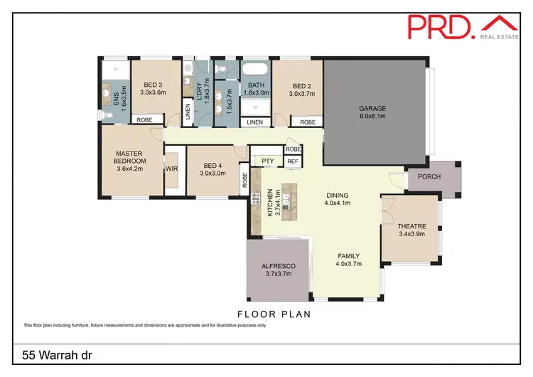 Floorplan of Homely house listing, 55 Warrah Drive, Calala NSW 2340