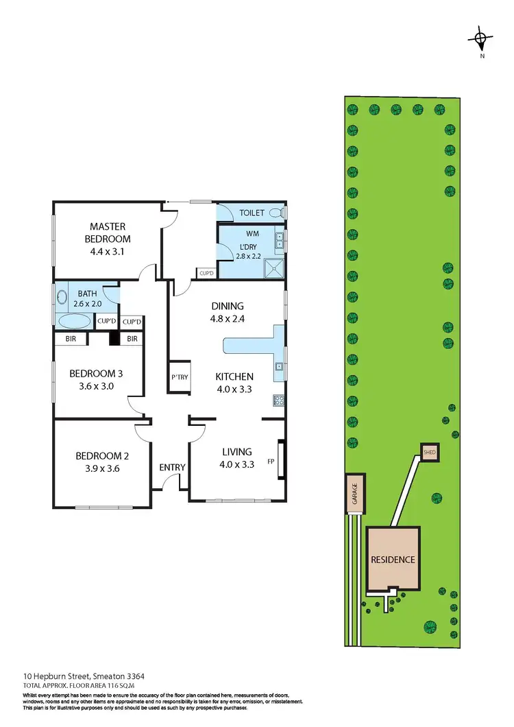 Floorplan of Homely house listing, 10 Hepburn Street, Smeaton VIC 3364