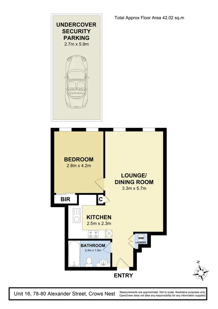 Floorplan of Homely apartment listing, 16/78-80 Alexander Street, Crows Nest NSW 2065