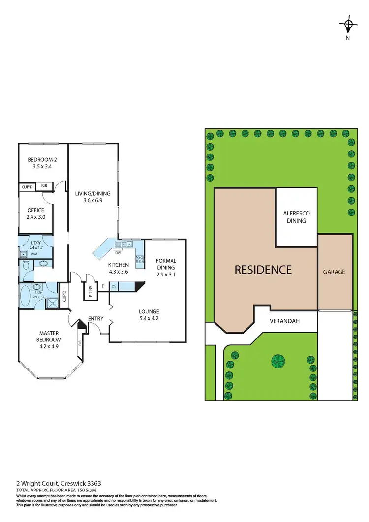 Floorplan of Homely house listing, 2 Wright Court, Creswick VIC 3363