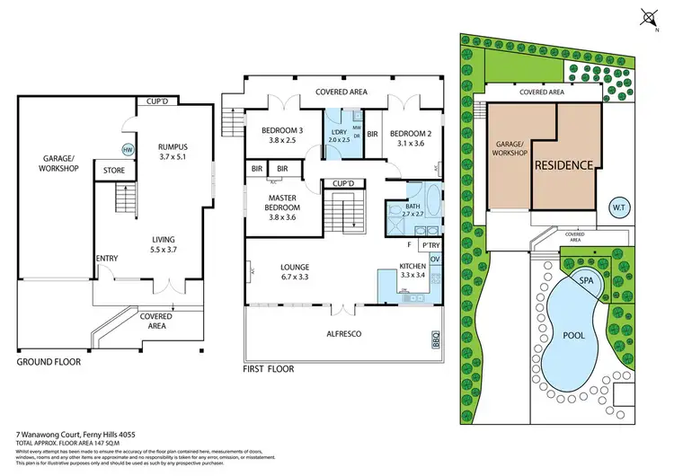 Floorplan of Homely house listing, 7 Wanawong Court, Ferny Hills QLD 4055