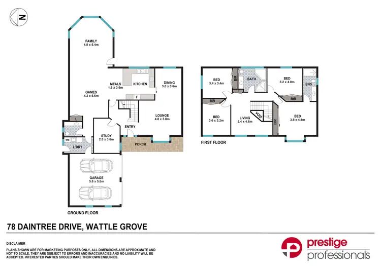 Floorplan of Homely house listing, 78 Daintree Drive, Wattle Grove NSW 2173
