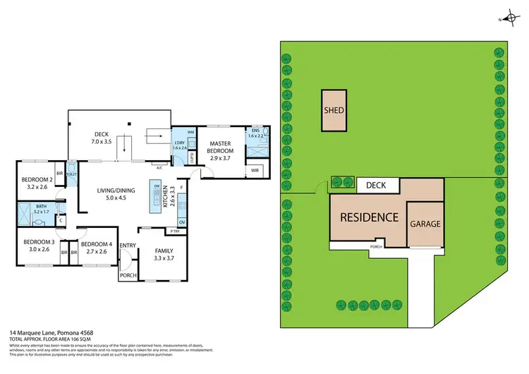 Floorplan of Homely house listing, 14 Marquee Lane, Pomona QLD 4568