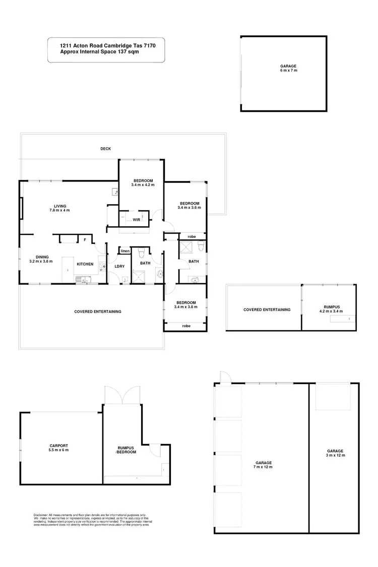 Floorplan of Homely house listing, 1211 Acton Road, Cambridge TAS 7170