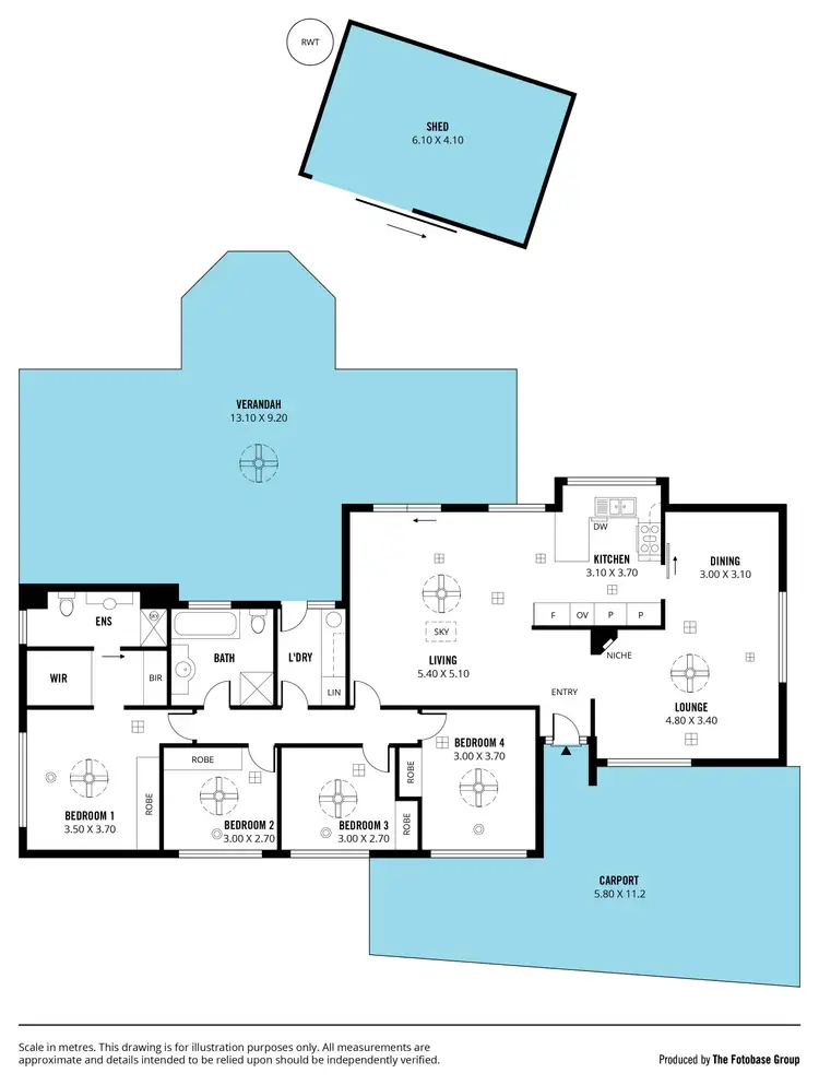 Floorplan of Homely house listing, 6 Boyd Court, Trott Park SA 5158