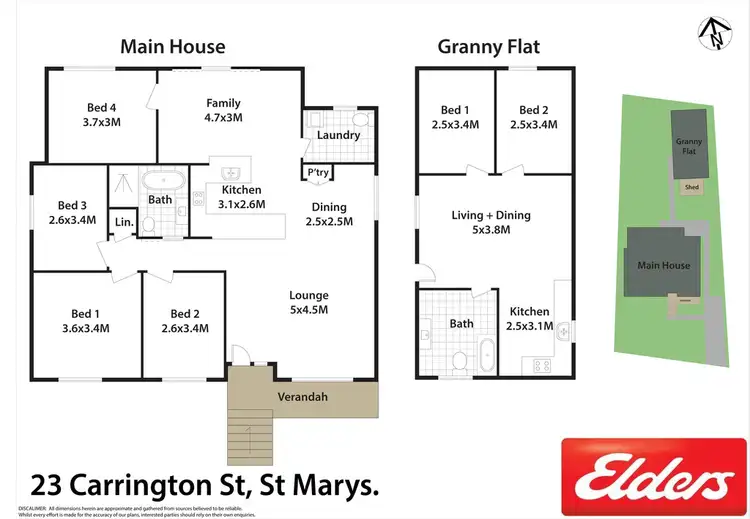 Floorplan of Homely house listing, 23 & 23A Carrington Street, St Marys NSW 2760