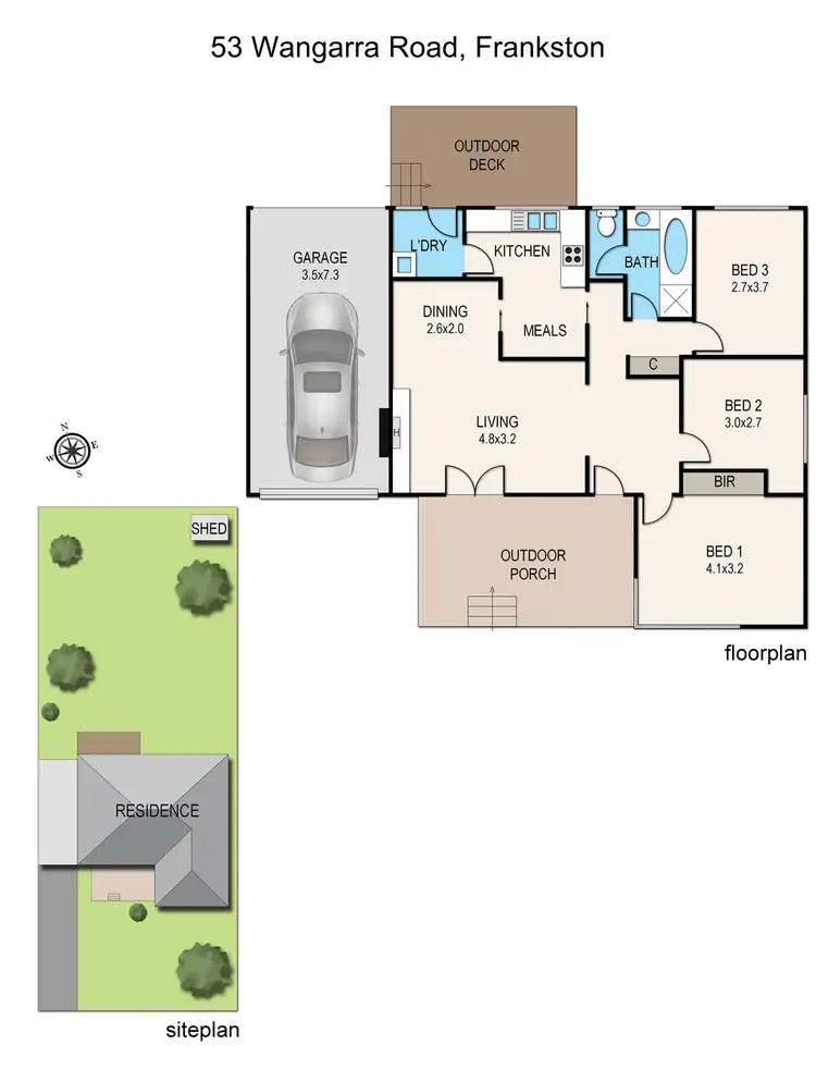 Floorplan of Homely house listing, 53 Wangarra Road, Frankston VIC 3199