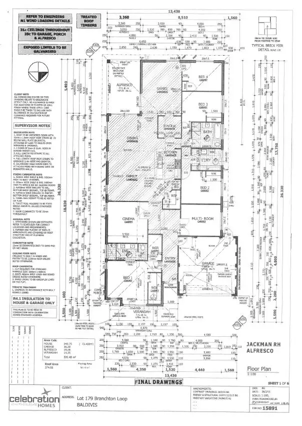 Floorplan of Homely house listing, 36 Branchton Loop, Baldivis WA 6171