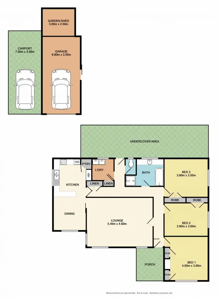 Floorplan of Homely house listing, 16 Goomalibee Street, Benalla VIC 3672