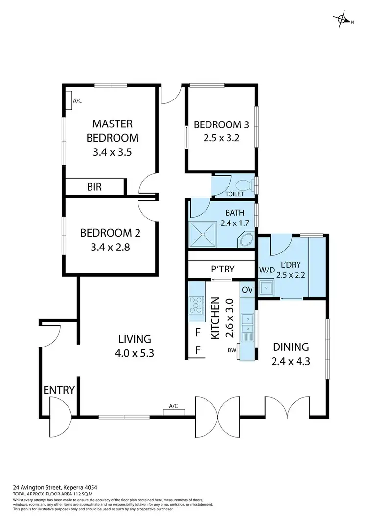 Floorplan of Homely house listing, 24 Avington Street, Keperra QLD 4054