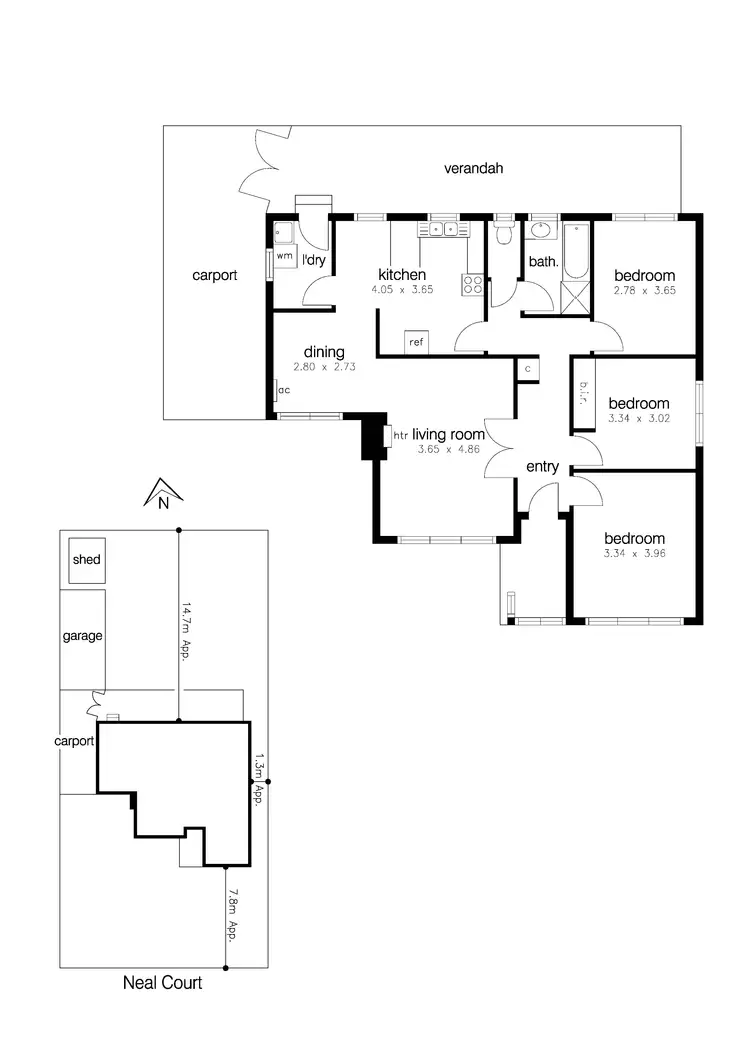Floorplan of Homely house listing, 9 Neal Court, Altona North VIC 3025